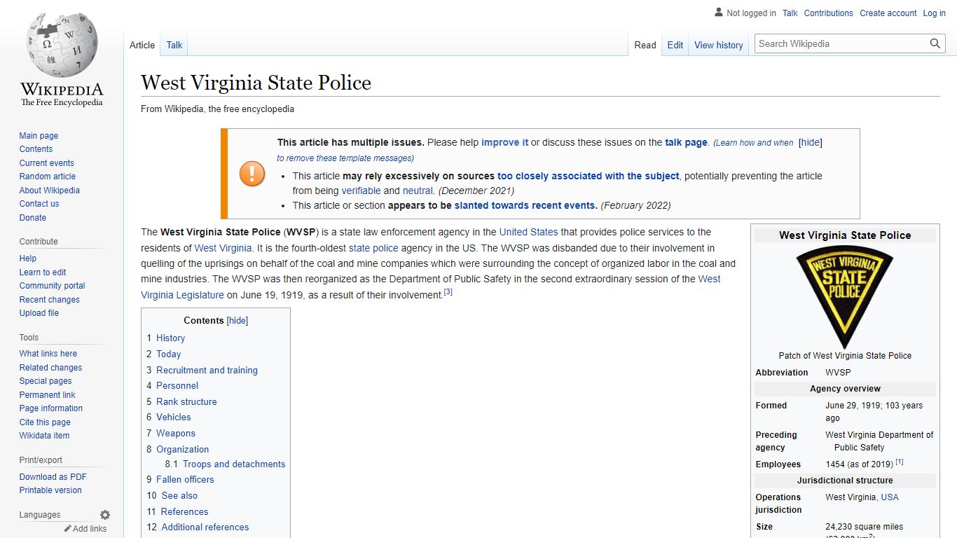 West Virginia State Police - Wikipedia